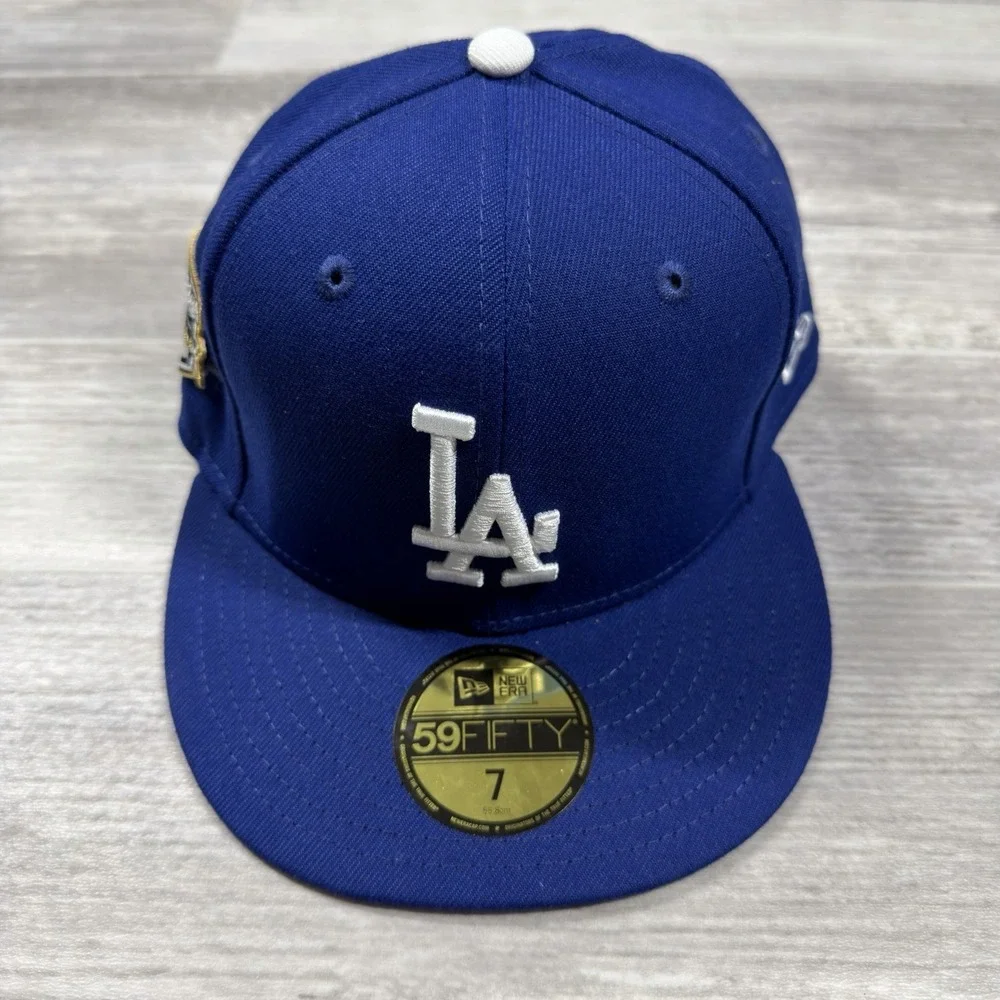 New Era Royal Los Angeles‎ Dodgers 2025 World Series Side Patch 59FIFTY Size 7